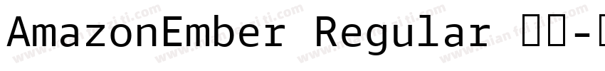 AmazonEmber Regular 常规字体转换